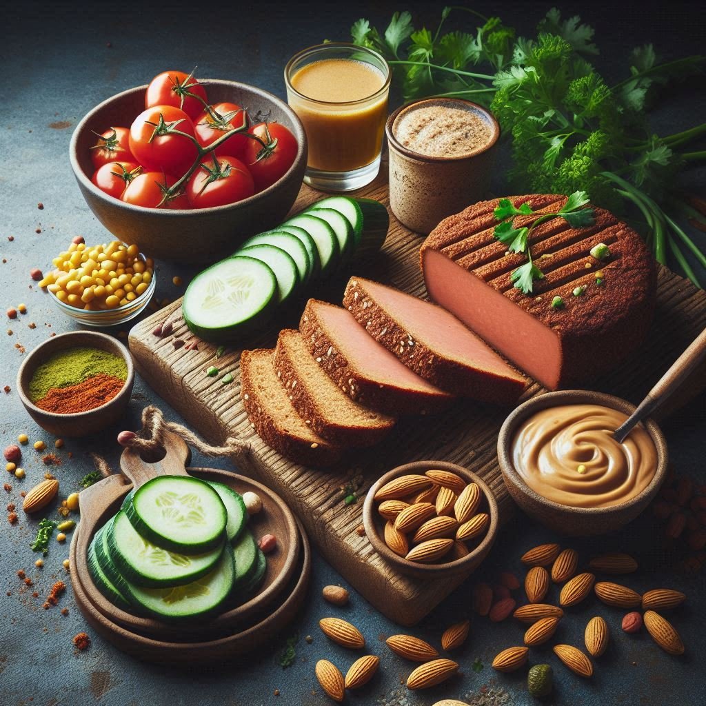 Appealing product shots showcasing the texture and color of plant-based meats